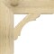 Ekena Millwork Olympic Block Rough Sawn Bracket, Douglas Fir, 4"W x 16"D x 16"H BKT04X16X16OLY05RDF - alternate 2